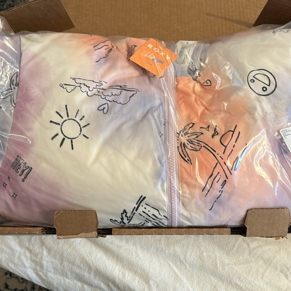 Roxy x Chloe Kim Reversible Puffer Bomber Jacket size S - Picture 7 of 9